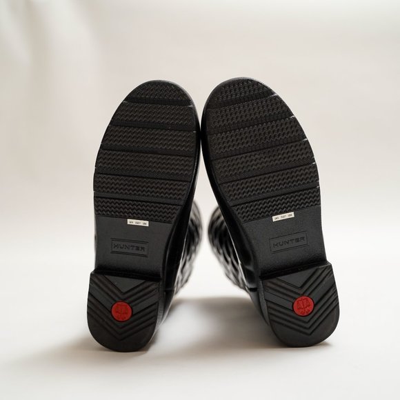 Hunter Refined Quilted Gloss Rain Boots NWOT - Picture 4 of 10